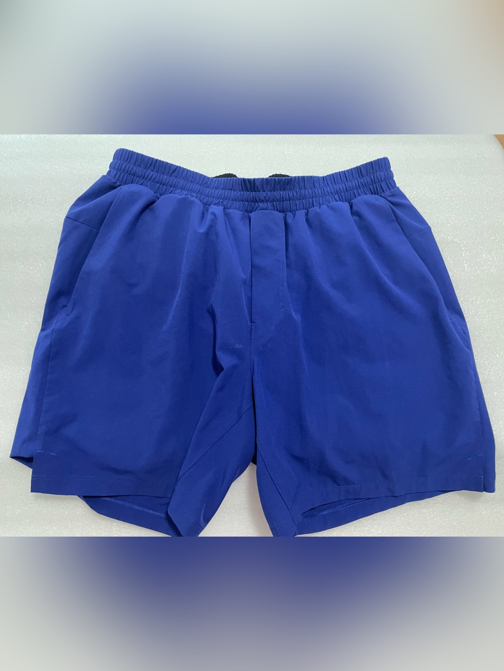 lululemon athletica Electric Blue Elastic Waist Athletic Shorts